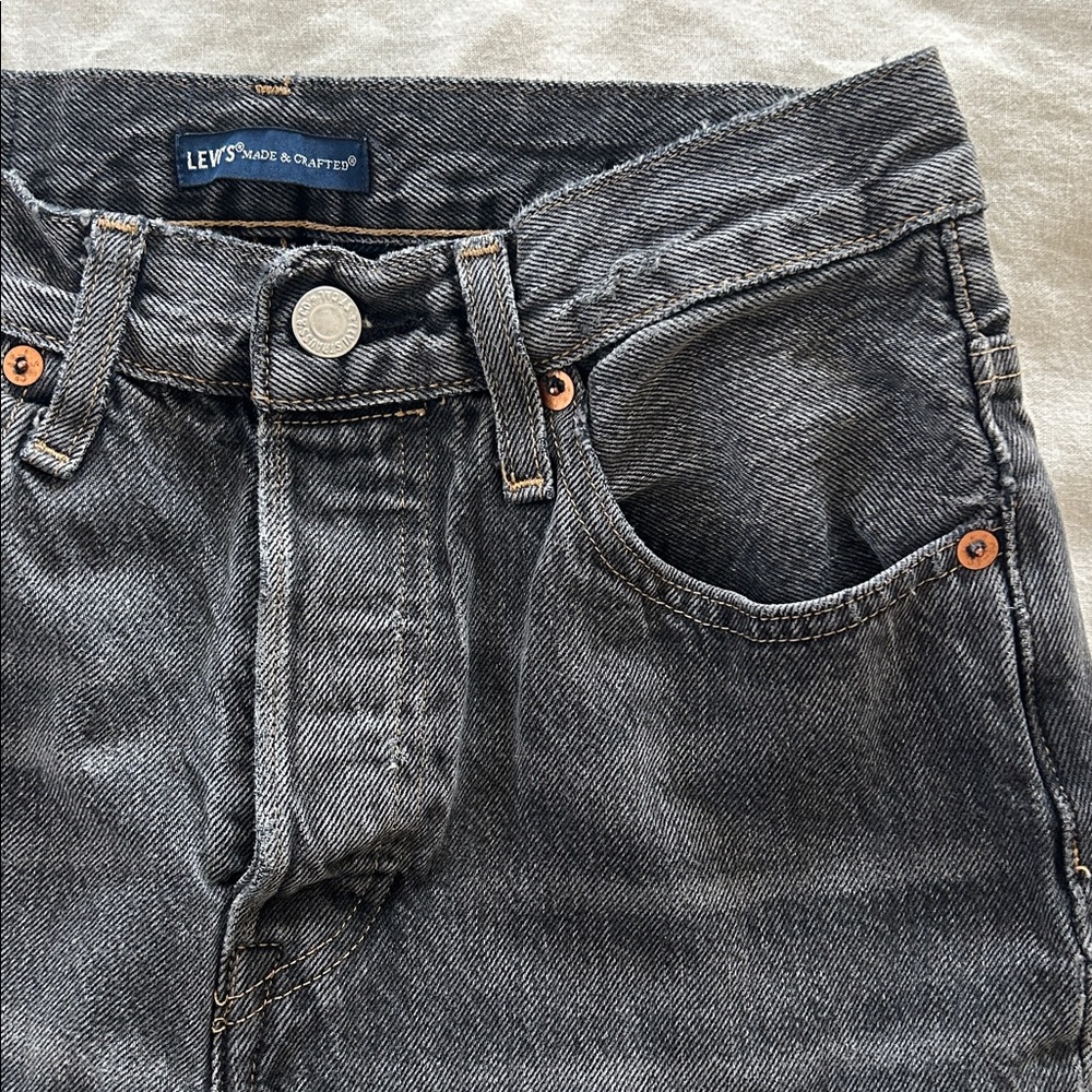 Levi's Black 501 S 100% Cotton Jeans